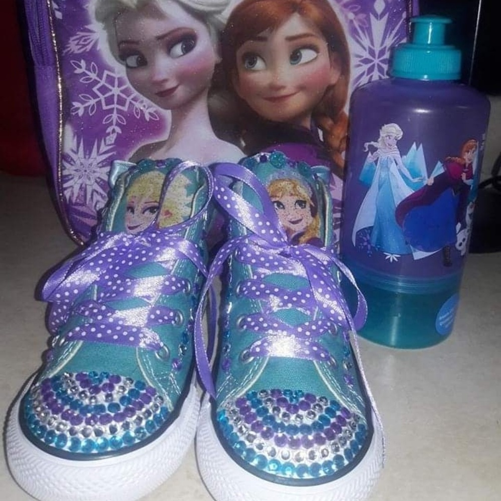 Customized "FROZEN" sneakers